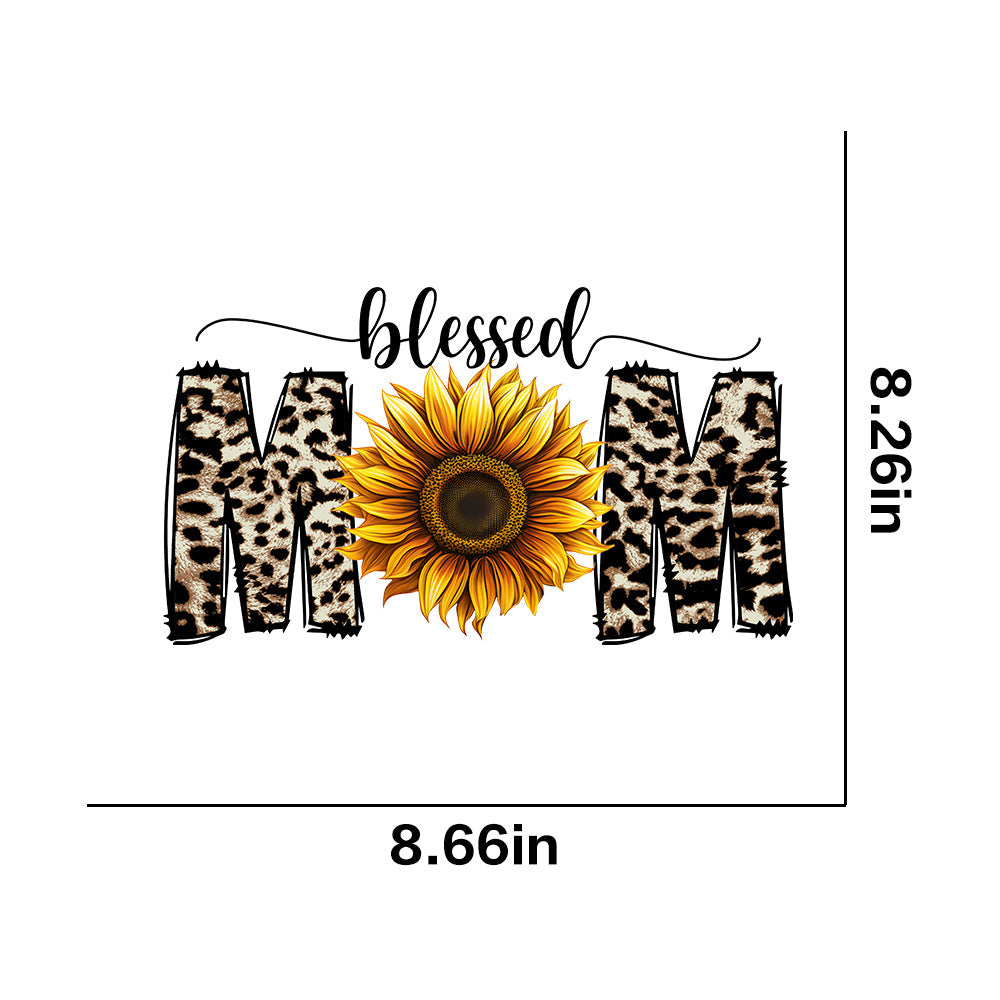 Wholesale 10pcs/pack Hot Stamping  Mother' s Day Theme Letter Flower Peach